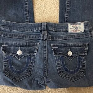 True Religion Women's Dark Blue Boot Cut Jeans